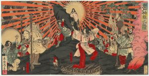 Amaterasu sortant de la caverne de Shunsai Toshimasa