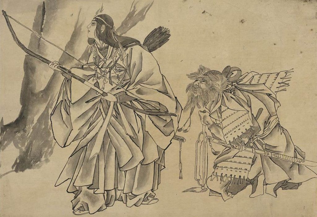 L'impératrice Jingū et Takenouchi Tsukune
