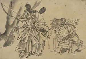 L'impératrice Jingū et Takenouchi Tsukune