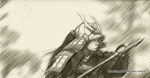 Onna-bugeisha, illustration par Centon